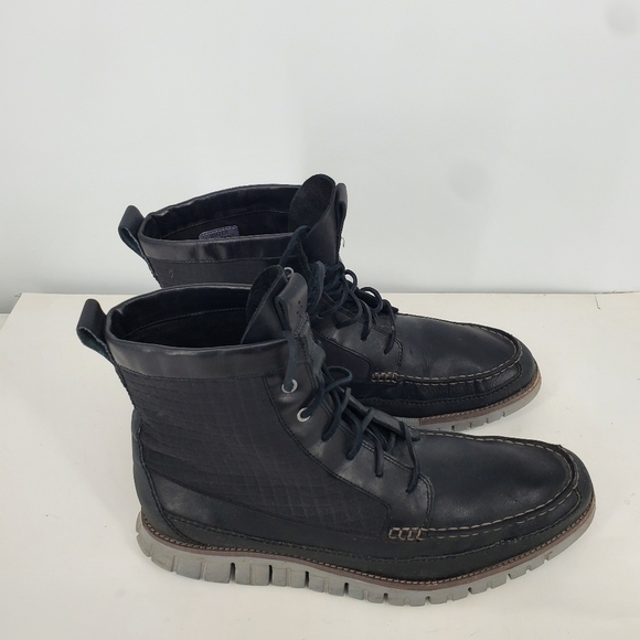Cole Haan Shoe Men 13 M Zerogrand Waterproof Tall Boots Black - Picture 9 of 14